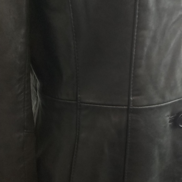 Ann Klein Leather Coat - Picture 4 of 10
